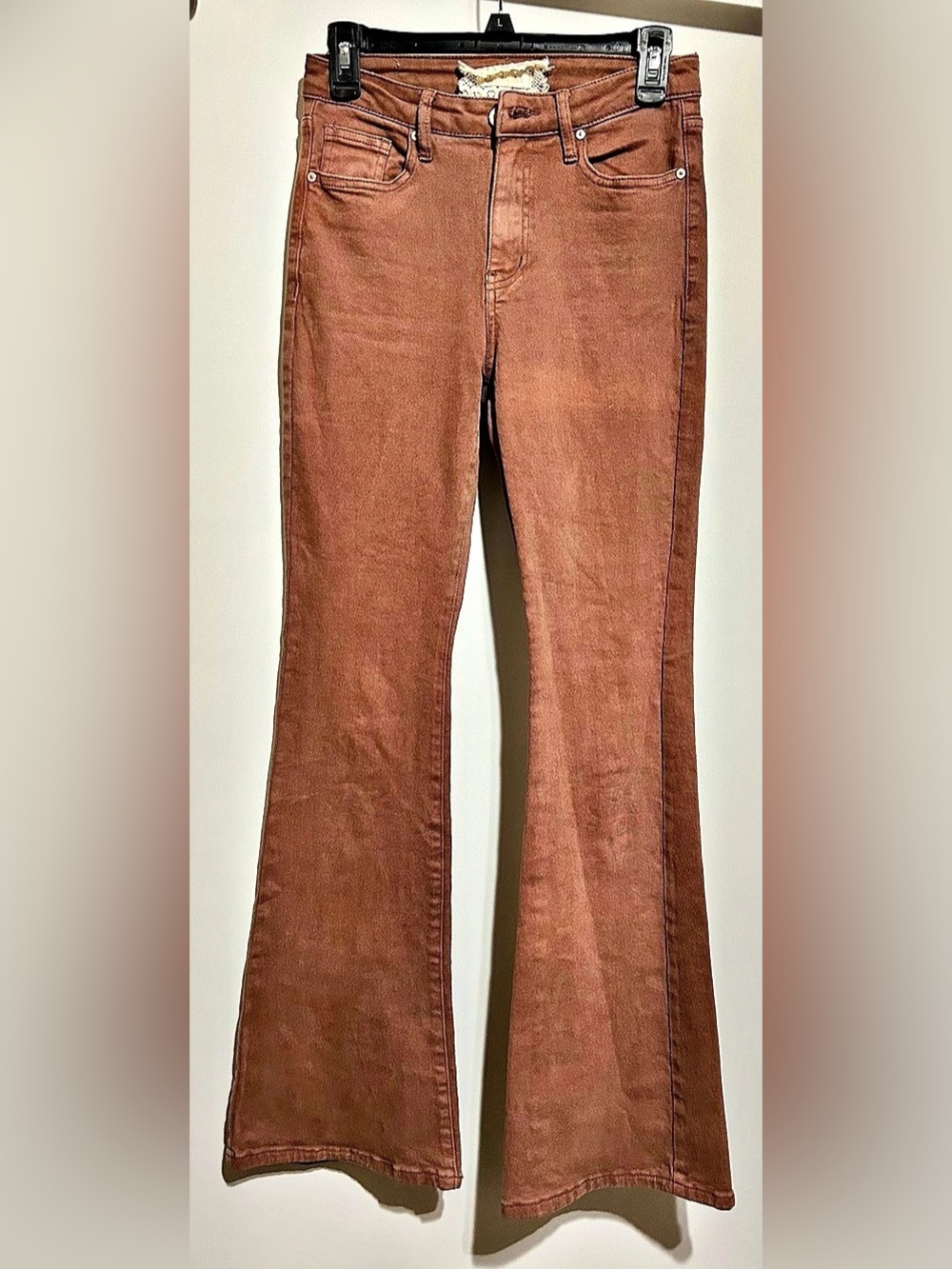 High Rise Brown Flare Jeans